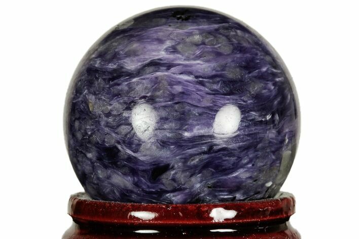 Polished Purple Charoite Sphere - Siberia #212297